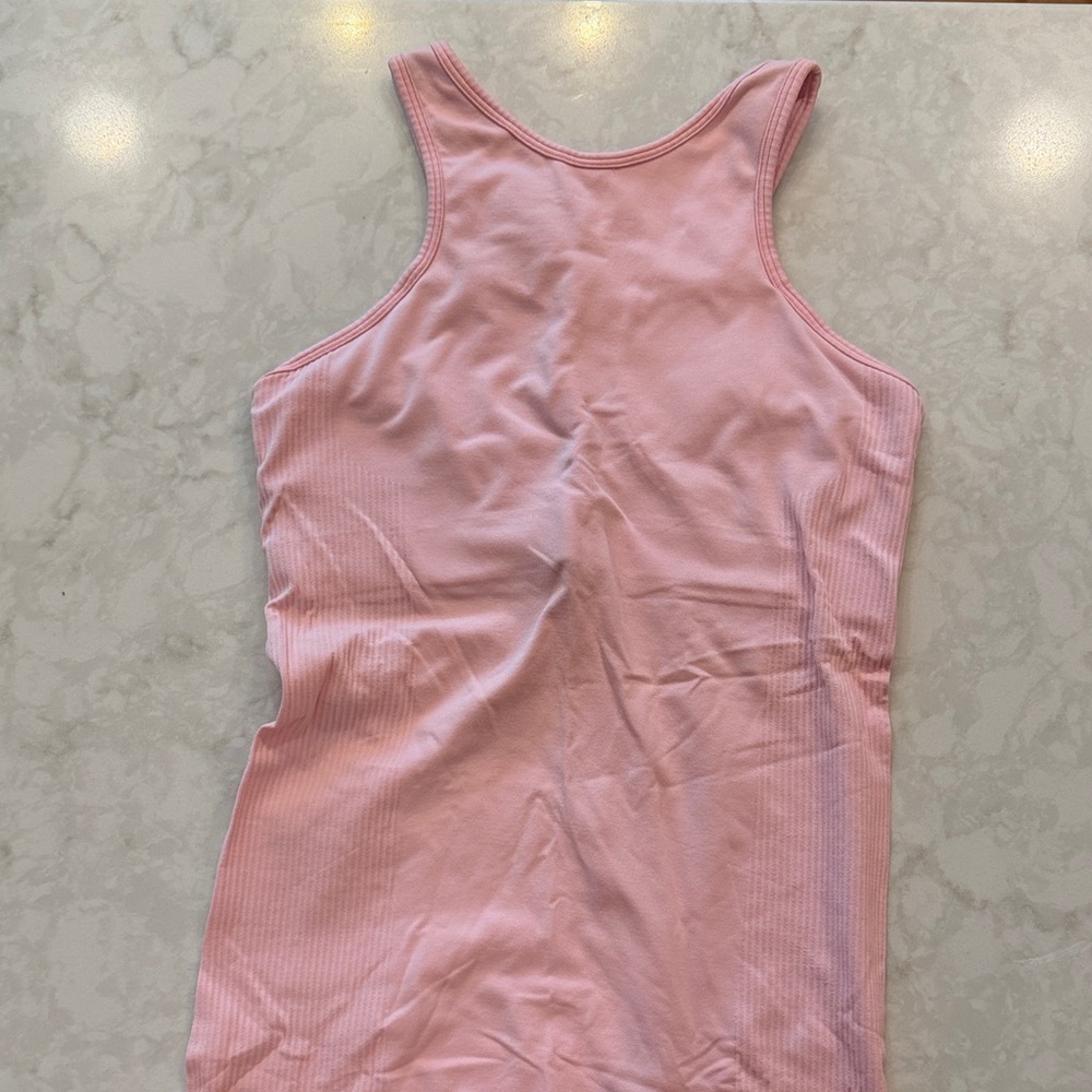 lululemon athletica Light Pink Ribbed Tank